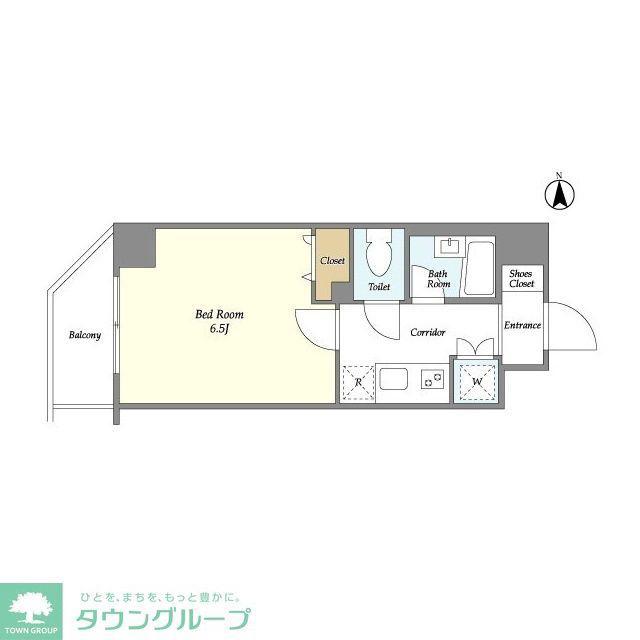 BPRレジデンス豪徳寺(1K/6階)の間取り写真