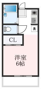 J.M.オレンジハイツ(1K/2階)の間取り写真