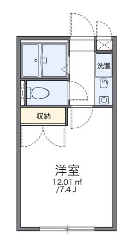 レオパレス永井II(1K/1階)の間取り写真