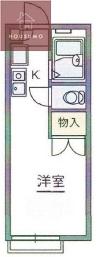 MITO(1K/2階)の間取り写真
