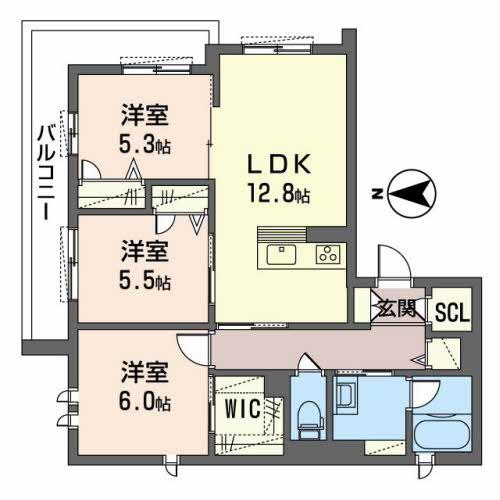 SOAREZO(3LDK/2階)の間取り写真