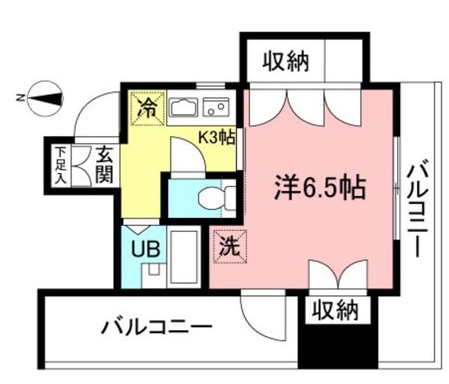 RTイチノセ(1K/4階)の間取り写真