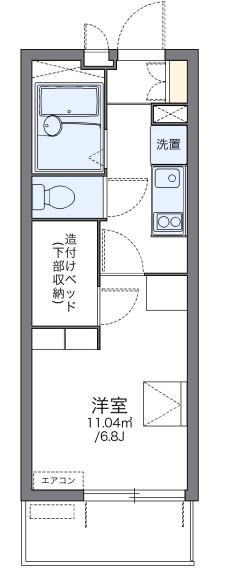 レオパレス甲子園(1K/3階)の間取り写真