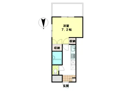 セピアコート(1K/1階)の間取り写真