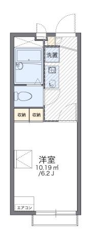 レオパレス中友5(1K/2階)の間取り写真