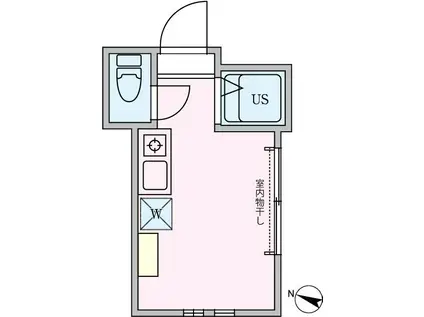 TRアーバンプレイス渋谷(ワンルーム/1階)の間取り写真