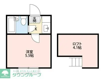 コーポ巣鴨A棟(1K/1階)の間取り写真