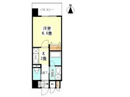 フェアリコートあびこ(1K/7階)の間取り写真