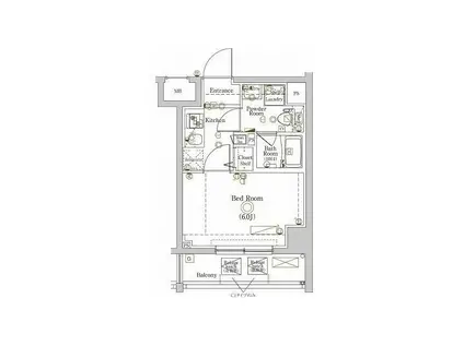 ラフィスタ川崎大師II(1K/4階)の間取り写真