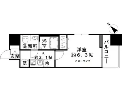 N-STAGE 西所沢駅前(1K/4階)の間取り写真
