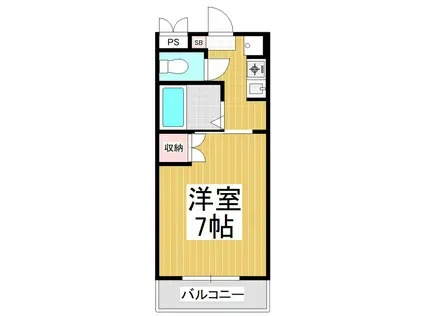 グレイコート(1K/1階)の間取り写真