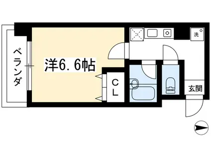 メゾンラルジュ(1K/3階)の間取り写真