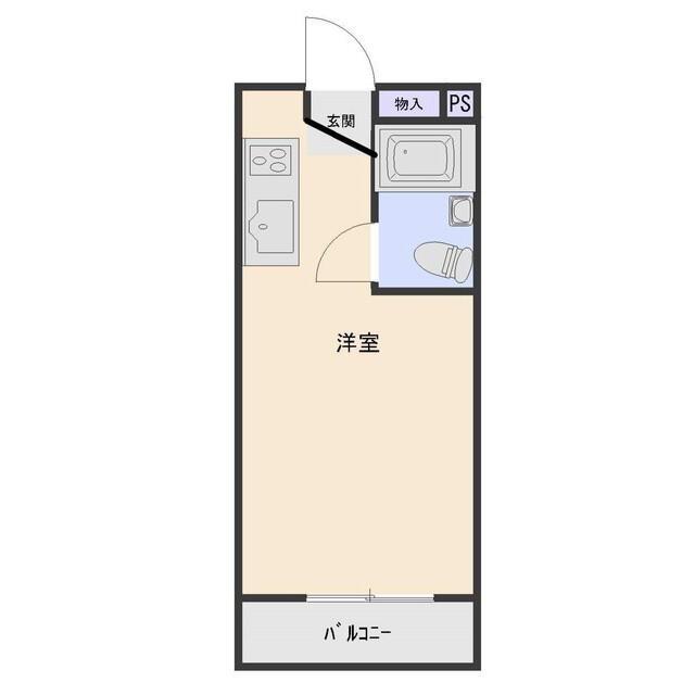 クールST(1K/3階)の間取り写真