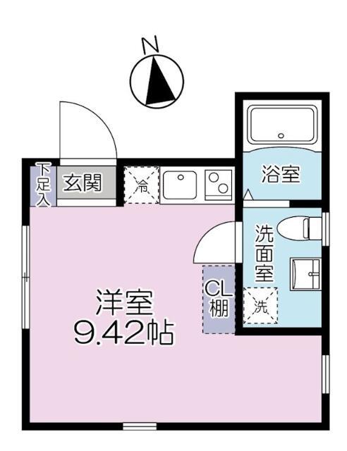 CASA BLANCHE 武蔵小山(ワンルーム/3階)の間取り写真