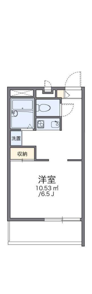 レオパレス長府東(1K/3階)の間取り写真