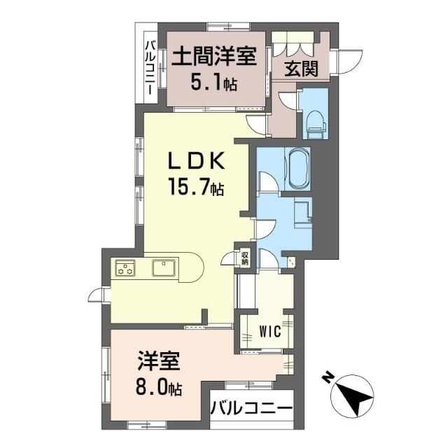 アルテMM(2LDK/3階)の間取り写真