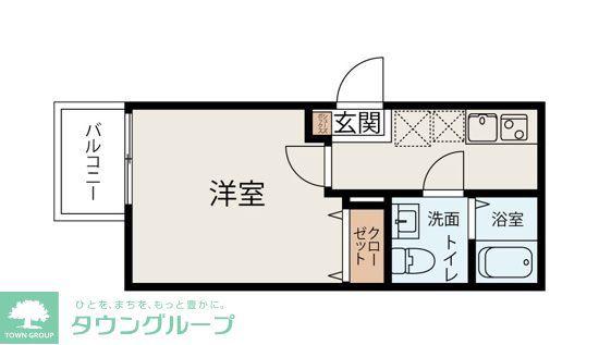 プレシャス追浜(1K/3階)の間取り写真