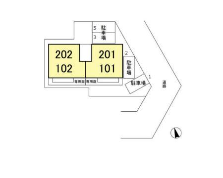 ウィンド東海岸(2LDK/1階)の間取り写真