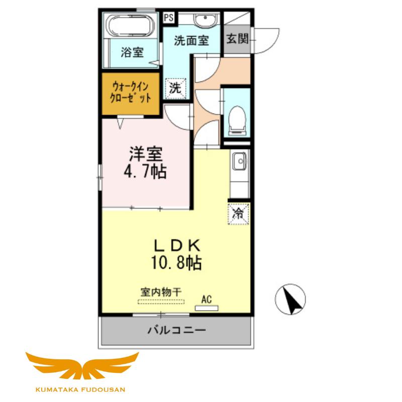 コルトン(1LDK/3階)の間取り写真