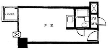 ソフトタウン赤坂(ワンルーム/3階)の間取り写真