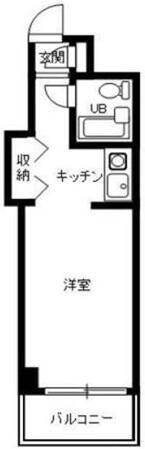 ウインベル亀戸(1K/3階)の間取り写真