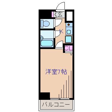 ダイホープラザ新横浜(1K/4階)の間取り写真