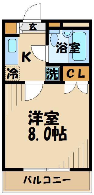 マ・メゾン(1K/1階)の間取り写真