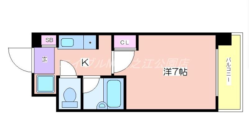 FRIEND SHIP Ⅱ(1K/4階)の間取り写真
