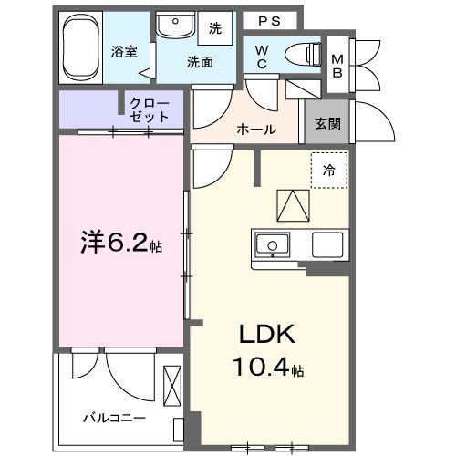 小室町アパート(1LDK/1階)の間取り写真