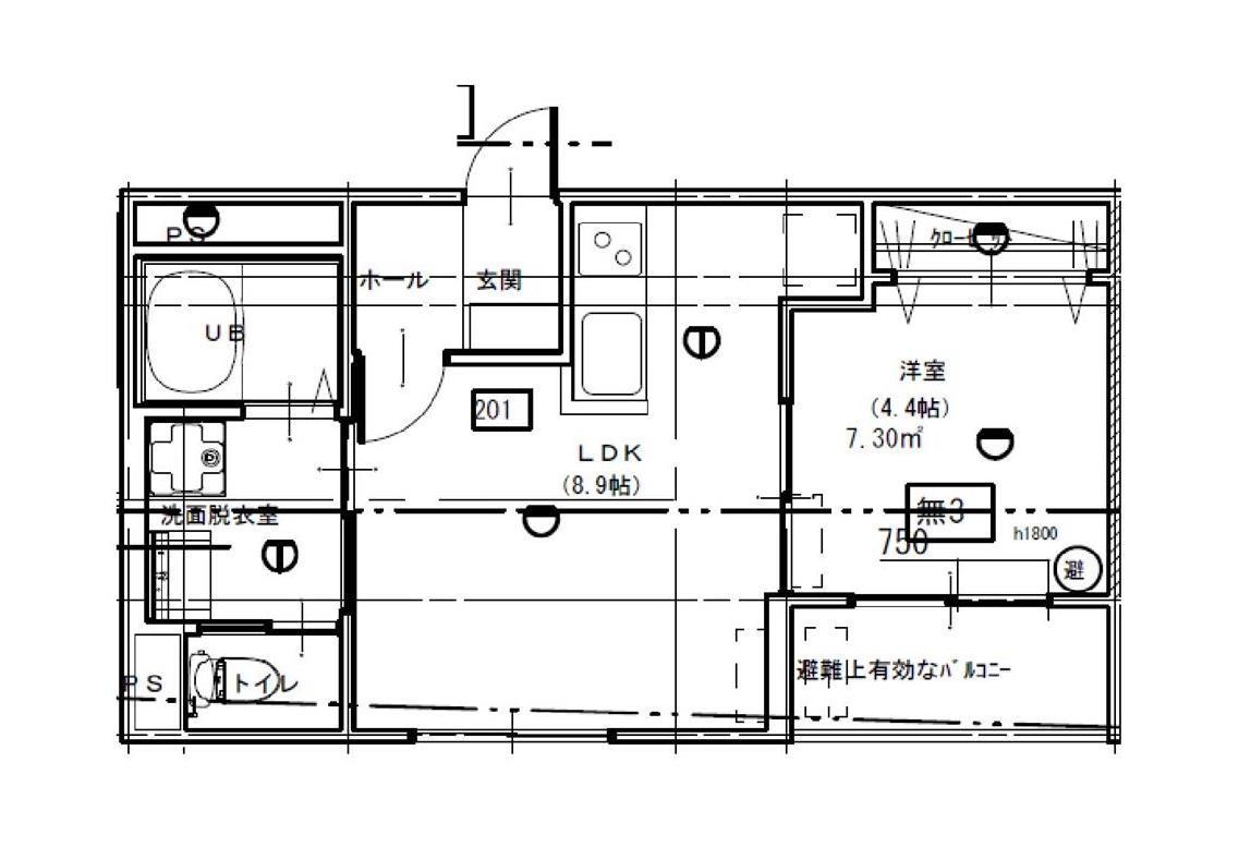 リーブルファイン吉祥寺(1LDK/2階)の間取り写真