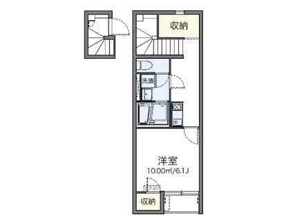 グレイス玉川学園(1K/2階)の間取り写真