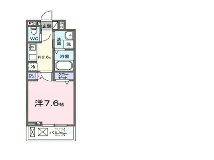ヒカルサ奈良大森サウス(1K/3階)の間取り写真