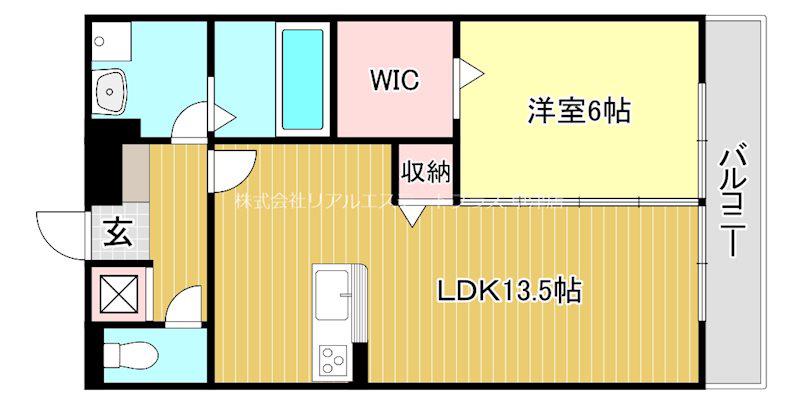 カーザフェリーチェ(1LDK/1階)の間取り写真