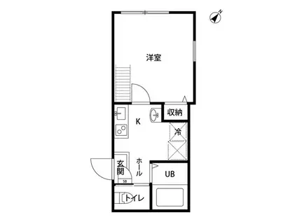 シーバ六浦(1K/1階)の間取り写真