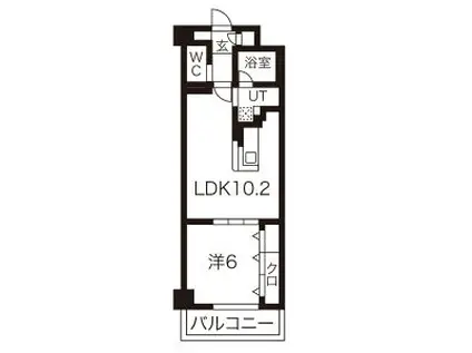 STANZA神村(1LDK/2階)の間取り写真