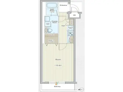 MAXIV中板橋(1K/3階)の間取り写真