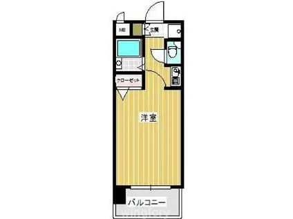 ライオンズマンション西新第5(1K/11階)の間取り写真