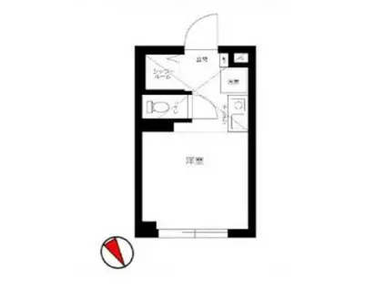 CLASS市谷(ワンルーム/2階)の間取り写真