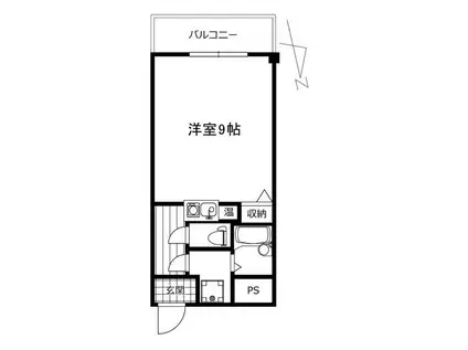 SEGビル(ワンルーム/2階)の間取り写真