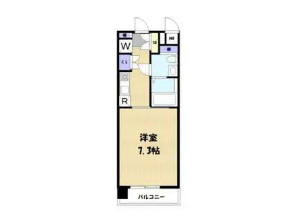 YS上前津(1K/2階)の間取り写真