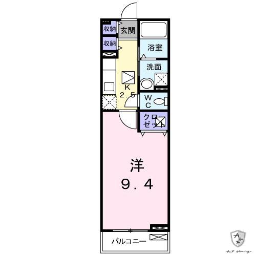 JR中央本線 瑞浪駅 徒歩27分 2階建 築18年(1K/1階)の間取り写真