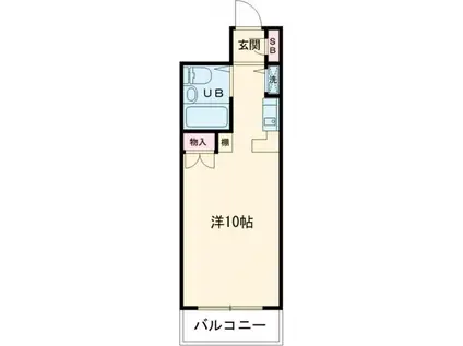 KS TOWER (ワンルーム/9階)の間取り写真