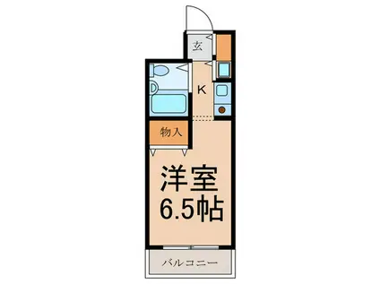 モンシェール西台(1K/3階)の間取り写真