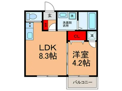 YSMAISONGRACE(1LDK/2階)の間取り写真