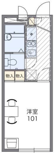 レオパレスワイズ(1K/2階)の間取り写真