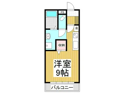 シェトワ上郷(ワンルーム/2階)の間取り写真