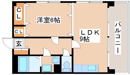 グランシャリオIII(1LDK/2階)の間取り写真