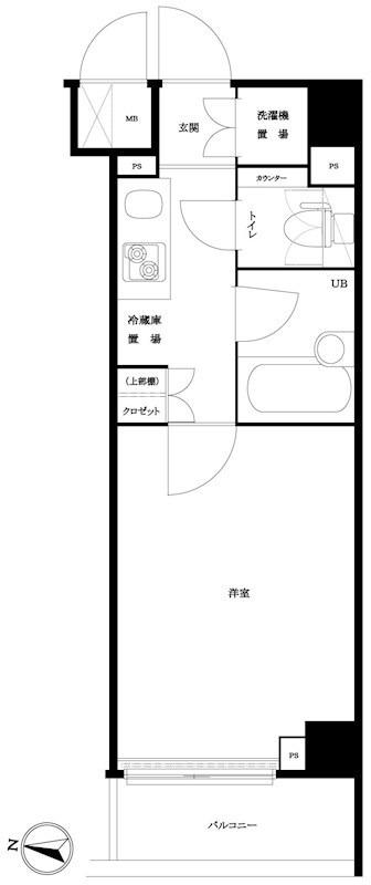 ルーブル蒲田南六番館(1K/3階)の間取り写真