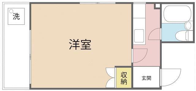 ダイコービル(1K/1階)の間取り写真