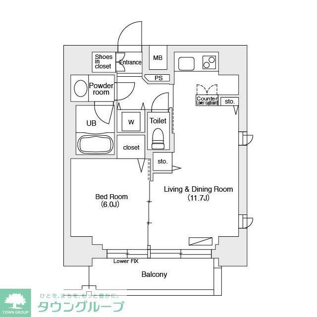エミリブ池袋(1LDK/8階)の間取り写真